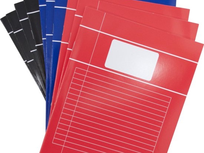 Schrift met lijntjes.